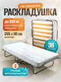 Раскладушка Персона премиум класса  с ортопедическим матрасом (205x90x40см) - фото 98802