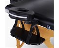 Массажный стол DFC NIRVANA, Relax Pro,  дерев. ножки, цвет черный (Black) TS3021_B1 / 219х91х84 см - фото 99622