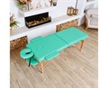 Массажный стол DFC NIRVANA, Optima, дерев. ножки, цвет зеленый (Green), TS20110S_Gr / 213х81х83 см - фото 99650